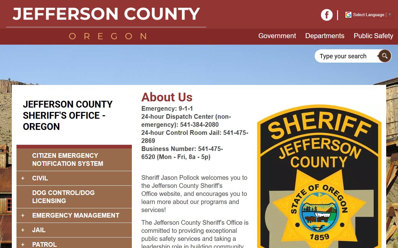 Jefferson County court records sheriff and jail information