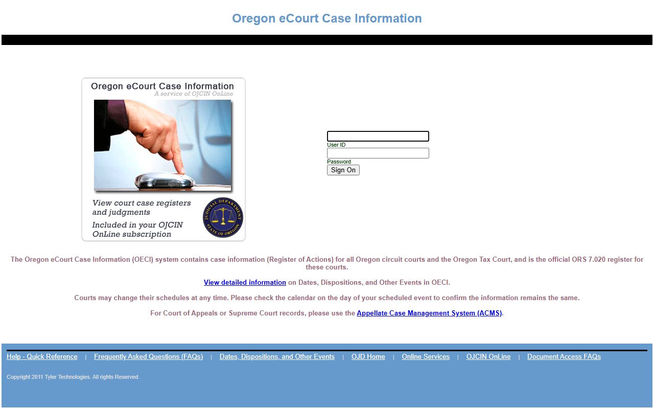 Jefferson County court records OECI login register access